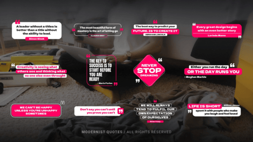 Dynamic Modern Quote Titles and Lower Thirds Animation