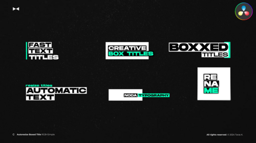 Autoresize Boxed Titles \ DR