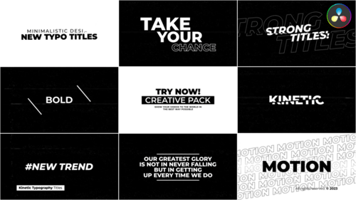 Kinetic Typography Titles | DR