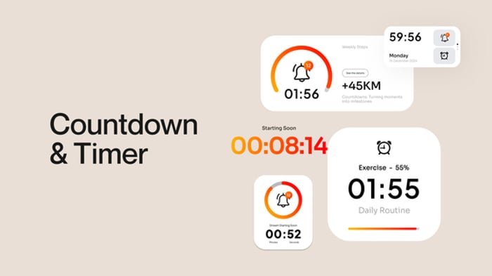 Modern Digital Countdown Timer Toolkit for Events and Broadcasts ...