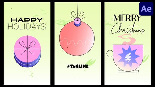 Christmas Morphing Vertical Opener for Holiday Greetings