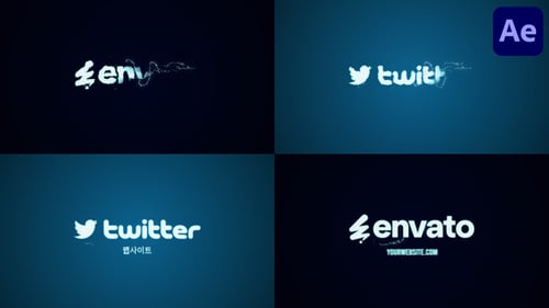 Clean Electric Logo for After Effects