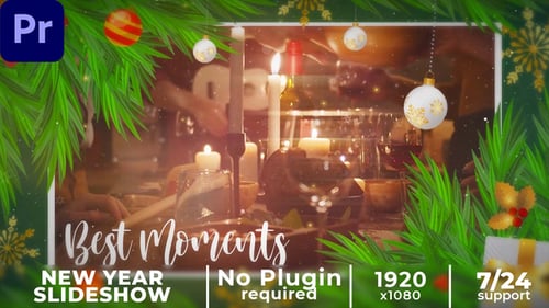 Merry Christmas Slideshow (MOGRT)