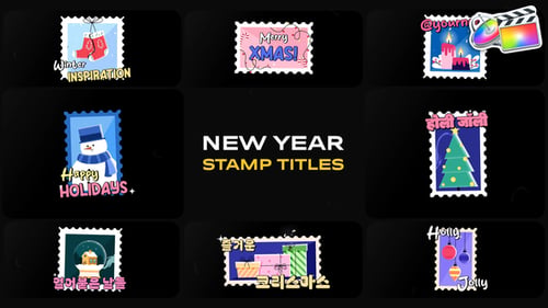New Year Stamp Titles for FCPX