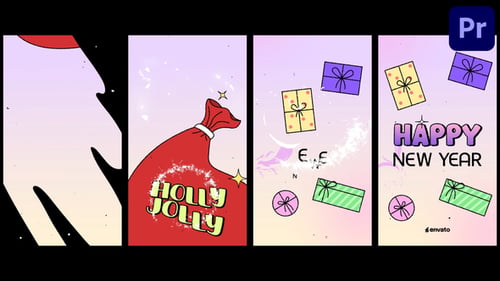 Christmas Gifts Logo Stories for Premiere Pro