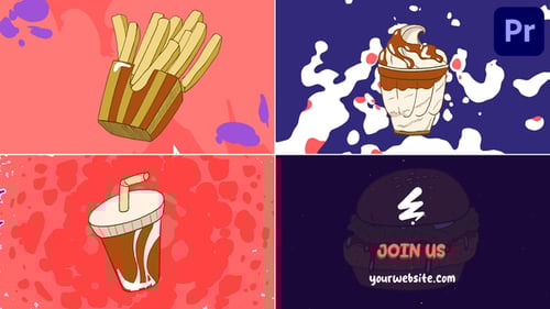 Food Morphing Logo for Premiere Pro