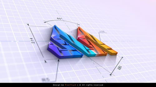 Blueprint Logo Reveal 3D