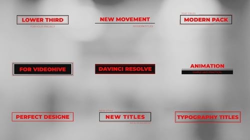 Red and Black Simple Lower Thirds | DR