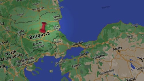 Bulgaria On Map 4K