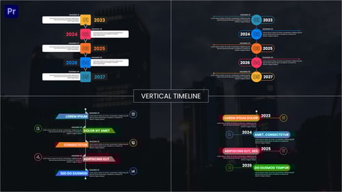 Dynamic Vertical Timeline Infographic for Business Presentation