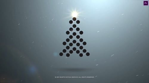 Modern Christmas Greetings with Animated Dot Tree Reveal