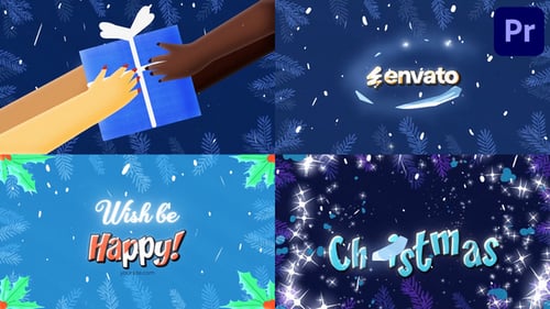 Abridor de logotipos para regalos de Navidad | Premiere Pro MOGRT