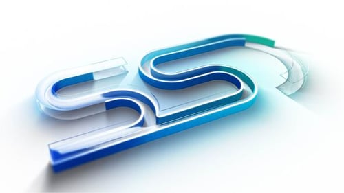 Modern Abstract 3D Logo Reveal with Gradient Colors
