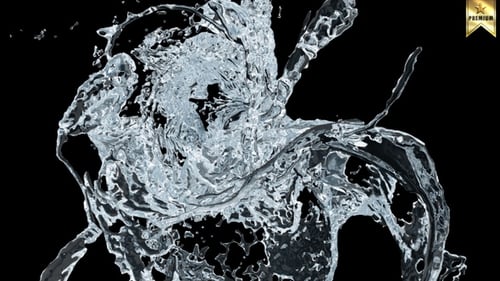 Dynamic Fluid Water Splash Transition