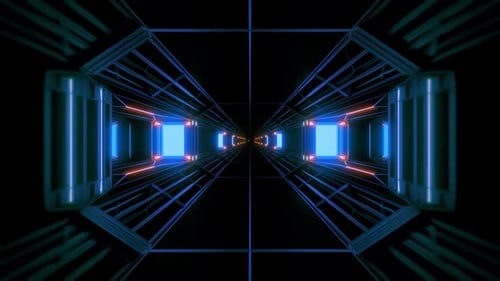 light trails on a tunnel