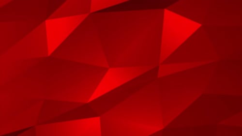 Colorful Red color geometric triangular low poly style gradient loop graphic