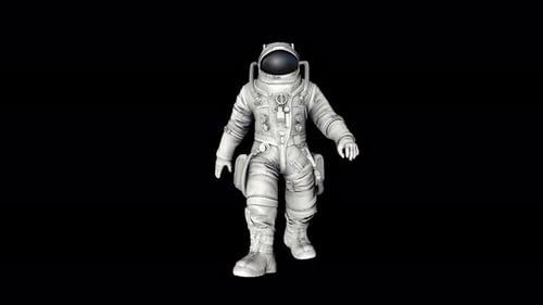 4K Astronauten-Gehen