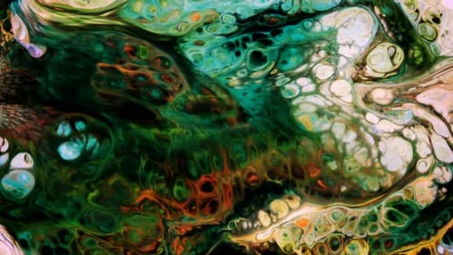 Swirling Inks Abstract Art Visual Effect
