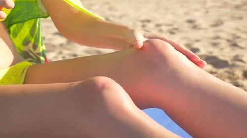 Goosebumps on the Body of a Beautiful Girl