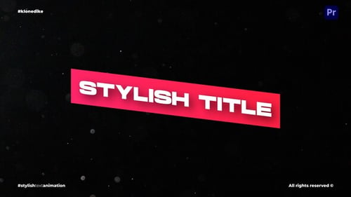 Stylish Text Animation | mogrt