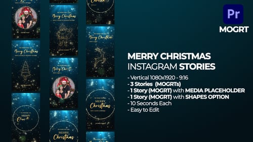 Merry Christmas Instagram Stories MOGRT