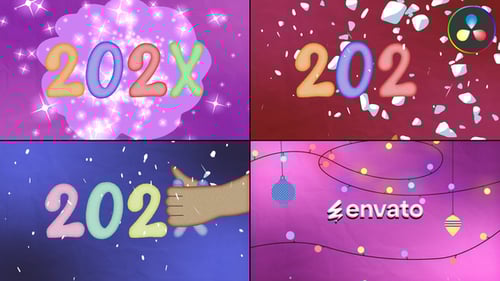 New Year Logo for DaVinci Resolve