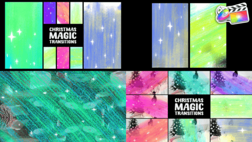 Christmas Magical Sparkle Video Transitions