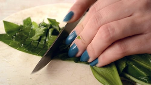 Cutting Fresh Vegetables