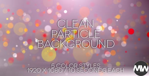 Clean Abstract Bokeh Particles Motion Background