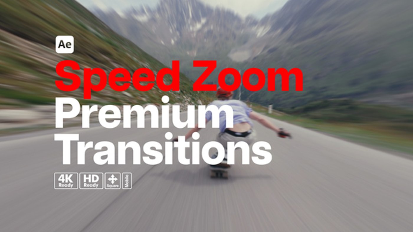 Dynamic Speed Zoom Video Transitions for Modern Edits, Elements ft ...