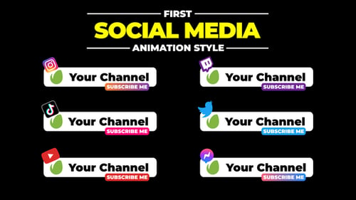 Social Media Lower Thirds | AE