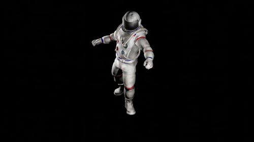 Astronaute essayant de marcher