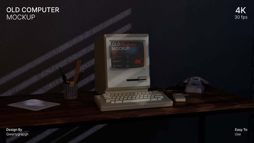 Old Computer Mockup