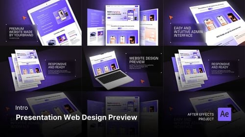 Intro/Opening - Presentation Web Design Preview After Effects Project Files