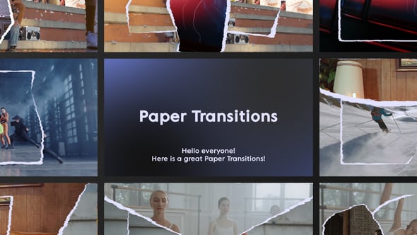 Paper Transitions, Elements ft. paper & paper animation - Envato