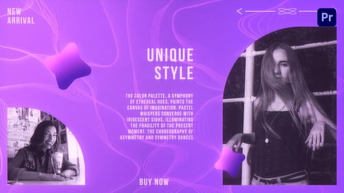 Dynamic Gradient Typography Intro Opener with Abstract Waves