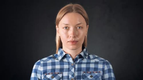 Beautiful Blonde Female in Studio