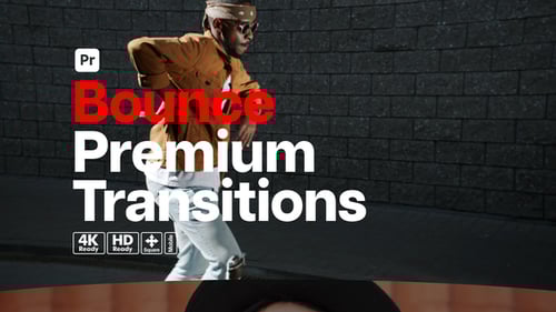 Premium Transitions Bounce for Premiere Pro