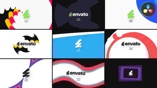 Stylish Logo Transitions for DaVinci Resolve