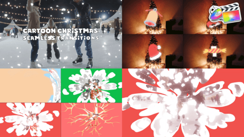 Cartoon Christmas Stuff Seamless Transitions | FCPX