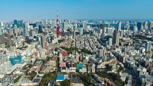 time lapse of Tokyo city, Japan