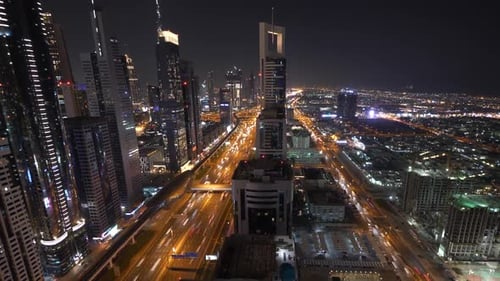 Urban City Metropolis Business Street Roads and Buildings District