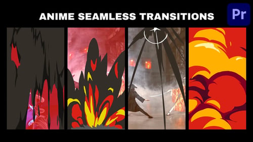 Anime Seamless Vertical Transitions | Premiere Pro MOGRT