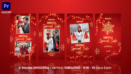 Christmas Celebration Sale Insta Stories MOGRT