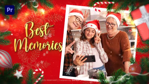 Merry Christmas Slideshow 2025 MOGRT