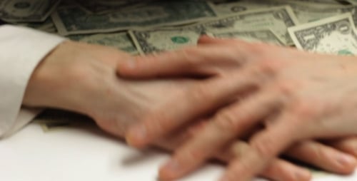 Pile of United States One Dollar Bills