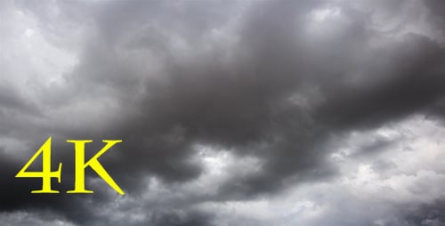 Dramatic Cloudscape with Swirling Gray and White Clouds