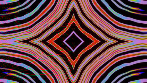 Pulsation of a Distorted Multicolored Diamond 02