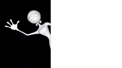 Publicités 3D Woman Show en boucle sur blanc