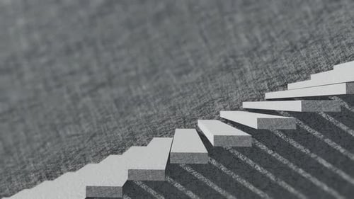 Treppe und Schatten mit Zementwand 1